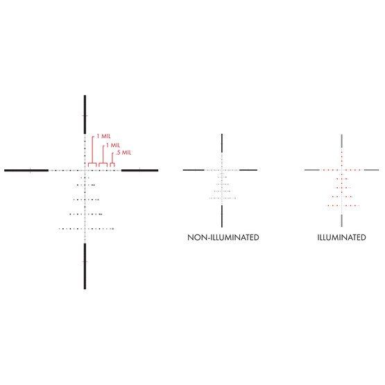 US Optics TS-20X riflescope features a 50mm objective and front focal plane GENIIXR Reticle